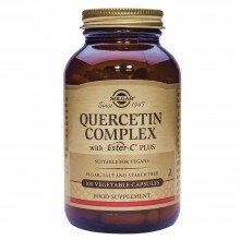 Quercetina | Solgar | 100 Cáps. 500mg | Antihistamínico y Antialérgico que  Ayuda al Corazón y es Antioxidante