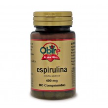 Espirulina 400 mg|Obire|100 comprimidos|produce sensación de saciedad