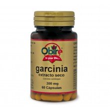 Garcinia cambogia 300 mg (ext seco 60 % HCA)|Obire|60 cápsulas|uno de los “quemagrasas” naturales más potentes