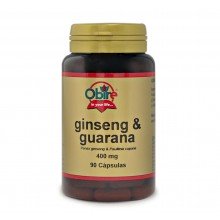 Ginseng & guarana 400 mg|Obire|90 capsulas|contribuye en la estimulación del sistema nervioso