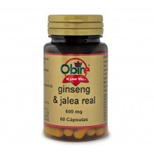 Ginseng & jalea real 600 mg|Obire|60 capsulas|combate el cansancio físico y mental