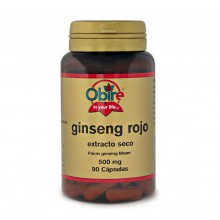 Ginseng rojo 500 mg (ext seco )|Obire|90 capsulas|proporciona energía y vigor