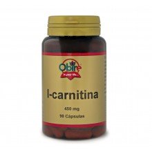 L-carnitina 450 mg|Obire|90 capsulas| contribuye en la pérdida de grasa