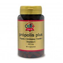 Propolis PLUS 400 mg|Obire|90 cápsulas| propiedades antisépticas - mucolíticas y expectorantes