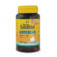 Aceite de ajo 1000 mg| Nature Essential|60 perlas|antibiótico natural en problemas respiratorios e intestinales