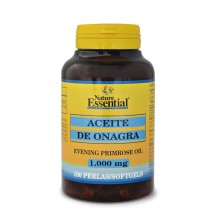 Aceite de onagra 1000 mg (10% GLA)|Nature essential|100 perlas|Alivia los síntomas pre-menstruales