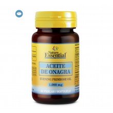 Aceite de onagra 1000 mg (10% GLA)|Nature essential|30 perlas|Alivia los síntomas pre-menstruales