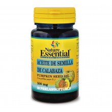 Aceite de semilla de calabaza 500 mg| Nature Essential|50 perlas|favorece las funciones del hígado