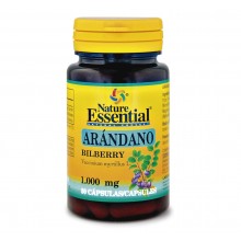 Arandano 1000 mg|Nature Essential|50 cápsulas|beneficiosas acción sobre la microcirculación