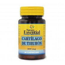 Cartilago de tiburon 500 mg|Nature Essential|50 cápsulas|mejora de las articulaciones