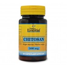 Chitosan 300 mg|Nature Essential|50 cápsulas| Aumenta la lipólisis y la sensación de saciedad