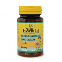 Cla 500 mg|Ácido linoléico conjugado|Nature Essential|50 Perlas| favorece la reducción de grasa corporal