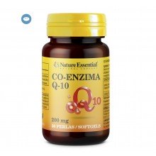 Co-enzyma Q-10 (200 mg)|Nature Essential|30 Perlas| Q-10 tiene la propiedad de proteger el corazón