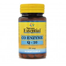 Co-enzyma Q-10 (30 mg)|Nature Essential|60 Perlas| Q-10 tiene la propiedad de proteger el corazón