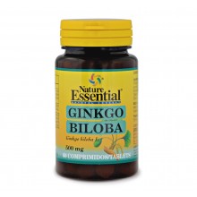 Ginkgo biloba 500 mg (ext seco)|Nature Essential|60 comprimidos|previene la formación de coágulos