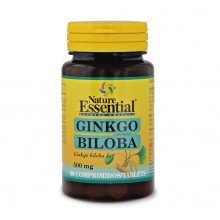 Ginkgo biloba 500 mg (ext seco)|Nature Essential|60 comprimidos|previene la formación de coágulos