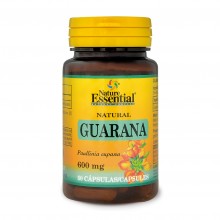 Guarana 600 mg|Nature Essential|50 cápsulas|Favorece la Disminución del Cansancio y la Fatiga