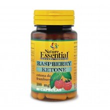 Ketonas de frambuesa 300 mg |Nature Essential|60 capsulas| Ayuda complementaria en su dieta para la pérdida de peso