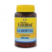 L-carnitina 450 mg|Nature Essential|100 capsulas| contribuye en la pérdida de grasa