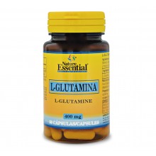 L-glutamina 400 mg|Nature Essential|50 capsulas|contribuye a mantener la masa muscular
