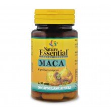 Maca 500 mg|Nature Essential|50 cápsulas| Propiedades estimulantes - vigorizantes y energizantes