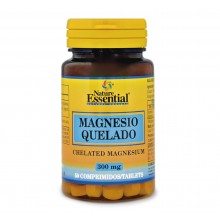 Magnesio 300 mg (Quelado)|Nature Essential|50 Comprimidos | Relajante muscular- alivia el dolor
