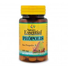 Propolis 800 mg|Nature Essential|60 comp masticables| propiedades antisépticas - mucolíticas y expectorantes