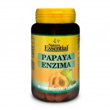 Papaya enzyma Papaina |Nature Essential| 60 comp masticables|Ayuda a mejorar la digestión