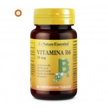 Vitamina B-6 10 mg|Nature Essential|60 comprimidos|es importante para el desarrollo cerebral normal