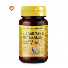 Vitaminas & minerales|Nature Essential|60 comprimidos|estados carenciales y nos proporcionan vigor