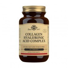 Collagen Hyaluronic Acid Complex | Solgar  | 30 Tabletas | Reparación de piel apagada y deshidratada