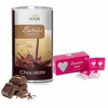 Batidos Saciantes Sotya - Sabor Chocolate + Caja Sucralín - Azúcar de Caña 0% Calorías