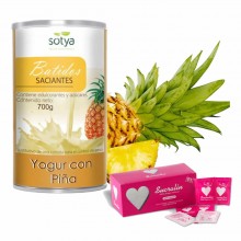 Batidos Saciantes Sotya - Sabor Yogur con Piña + Caja Sucralín - Azúcar de Caña 0% Calorías