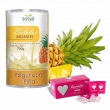 Batidos Saciantes Sotya - Sabor Yogur con Piña + Caja Sucralín - Azúcar de Caña 0% Calorías | Sotya | 700g