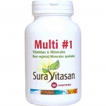 Multi 1 Vitamins & Minerals | Sura Vitasan |60 Compr|complementar la dieta y la segura absorción de nutrientes