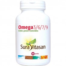 Omega 3/6/7/9/| Sura Vitasan |90 Perlas|Mantener los niveles de colesterol