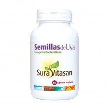 Semillas de Uva o.p.c.| Sura Vitasan |60Caps| Potente antioxidante prevención de enfermedades cardiovasculares y artritis