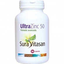 Ultra Zinc 50 mg| Sura Vitasan |90 Caps| Fertilidad y reproducción normal y niveles normales de testosterona