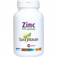 Zinc PVH Quelado| Sura Vitasan |30 Caps| fertilidad y reproducción adecuada