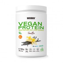 Vegan Protein | Sabor a Vainilla| Weider | en polvo 750gr | La Proteína Vegana + Completa para el Deporte