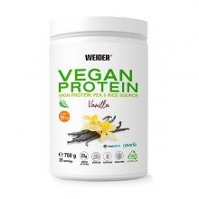 Vegan Protein | Sabor a Vainilla| Weider | en polvo 750gr | La Proteína Vegana + Completa para el Deporte