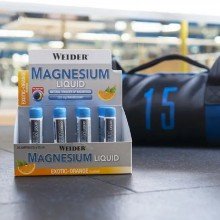 Magnesium Liquid| Weider |20 x 25 ml |Exotic-Orange|Ayuda a disminuir el cansancio y la fatiga