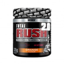 Total Rush 2.0| Weider |Bote 375 g  Sabor Naranja|pre-entreno Con Cafeína- Taurina- vitaminas y minerales