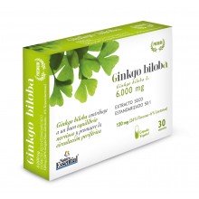 Ginkgo biloba 6000 MG |Blister 30 cápsulas vegetales| Nature Essential |Mejora la circulación