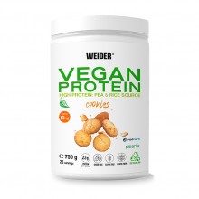 Vegan Protein|Sabor a Cookies| Weider | en polvo 750gr | La Proteína Vegana + Completa para el Deporte