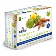 Chitosan & HCA-garcinia 800 mg|Nature Essential|Blister 60 cáps| Aumenta la lipólisis y la sensación de saciedad