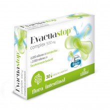 Evacuastop complex 500 mg|Nature Essential| 30 caps vegetales|Probióticos para el ritmo de tu sistema digestivo