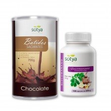 Batido Sotya Chocolate + Glucomanano | Sotya | 700g  + 100 Cápsulas | Pack Exclusivo