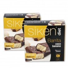 2x1 Siken Diet Barrita  coco y banana - 10 Barritas | Siken | Control de peso