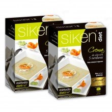 PACK PROMO SikenDiet Crema de Verduras -2 CAJAS | Siken | 14 sobres de 23gr | Control de peso - sabor de Siempre